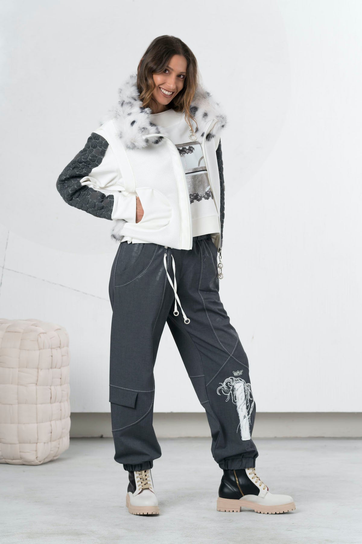 Gilet en fausse fourrure Elisa Cavaletti