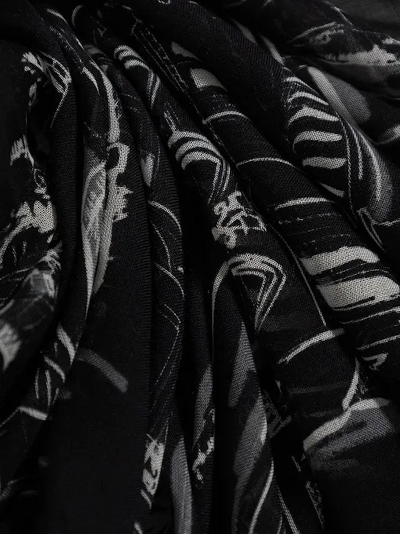 Foulard en soie mélangé Karl Lagerfeld A4W33116