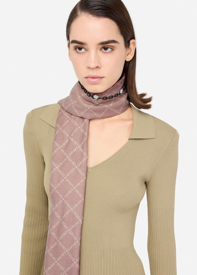 Foulard femme Liu Jo colorie naturel