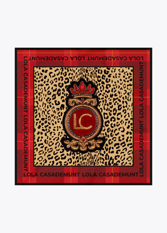 Foulard animalier et tartan Lola Casademunt