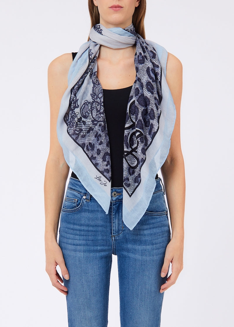 Foulard Liu Jo imprimé dentelle
