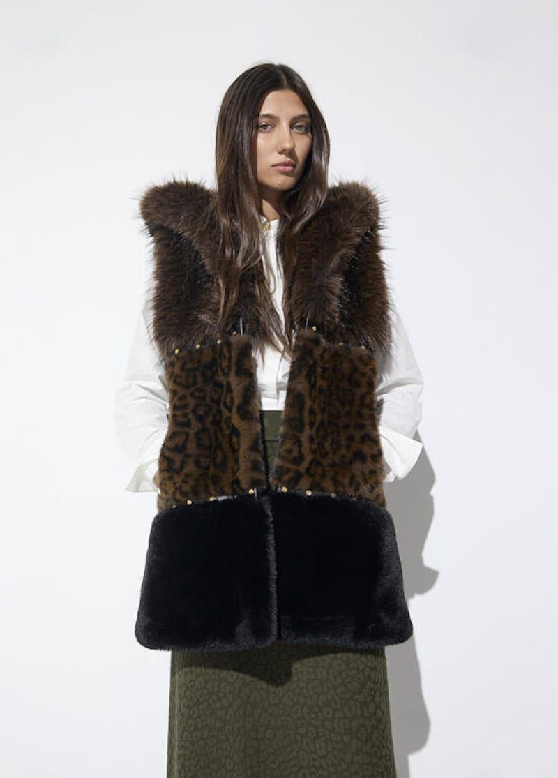 Veste sans manches animalier Lola Casademunt