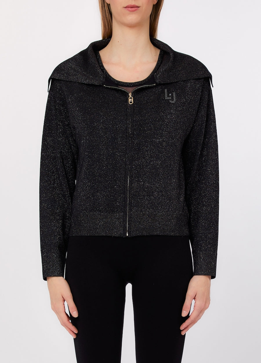 Gilet en maille lureix et son top inclus Liu Jo