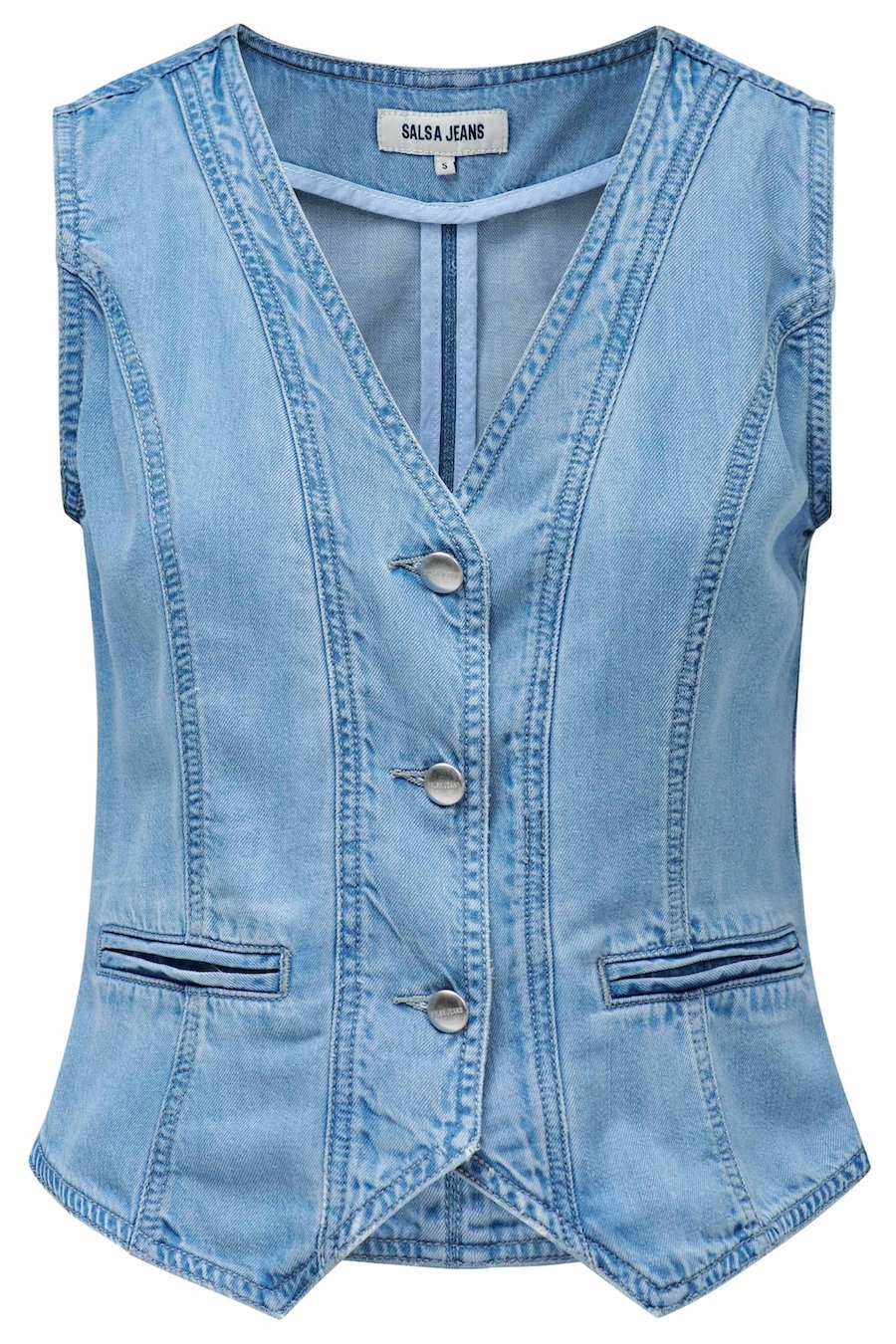Haut léger en Jean Femme Salsa réf 117831 Taille L Couleur Bleu Neuf Haut léger en Jean Femme Salsa réf 117831 Taille L Couleur Bleu Neuf