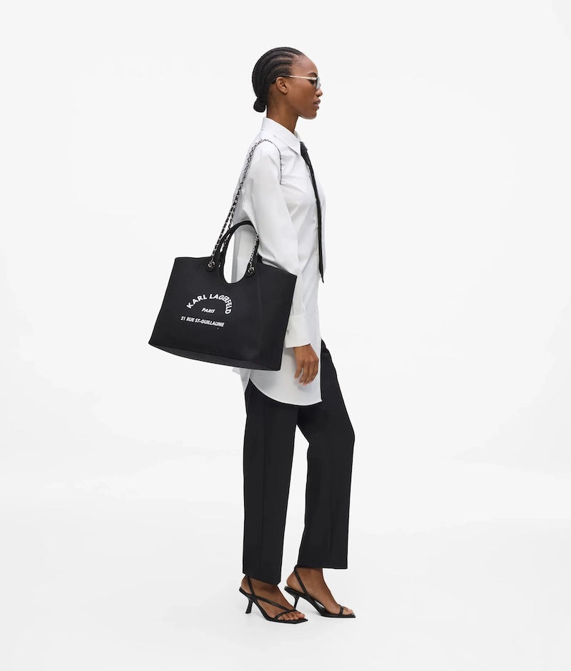 Grand sac cabas avec chaîne Karl Lagerfeld