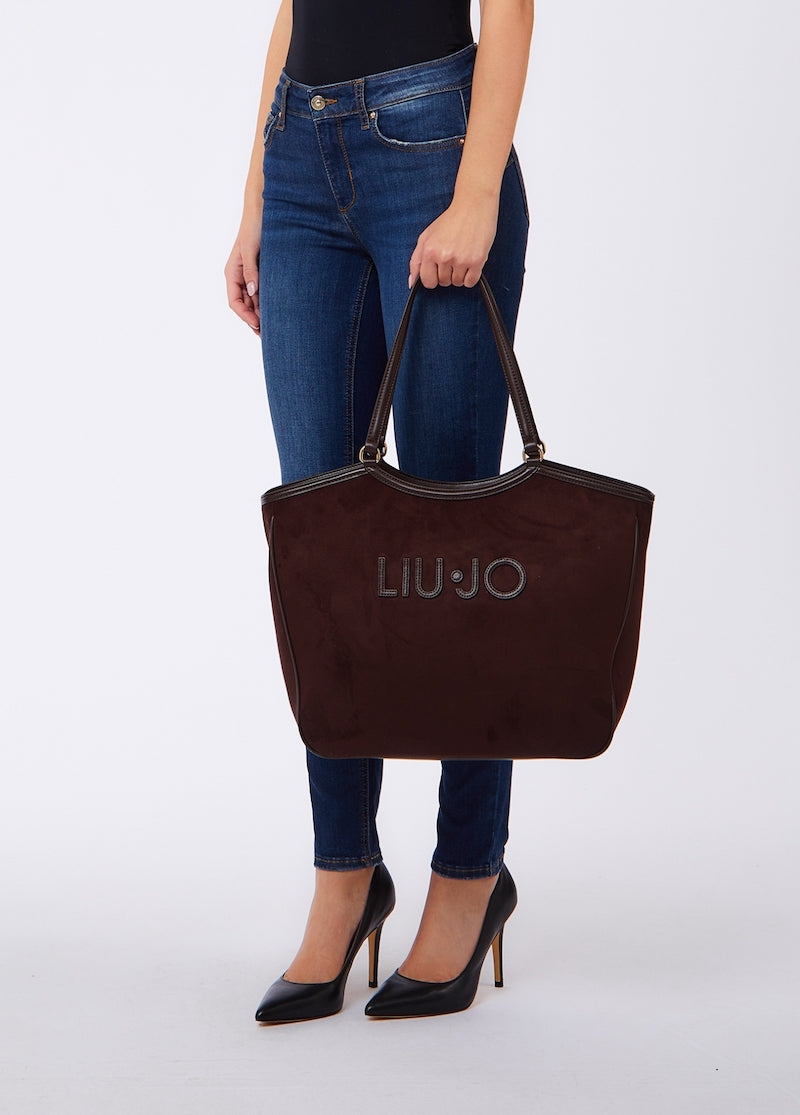 Grand shopping bag Liu Jo marron