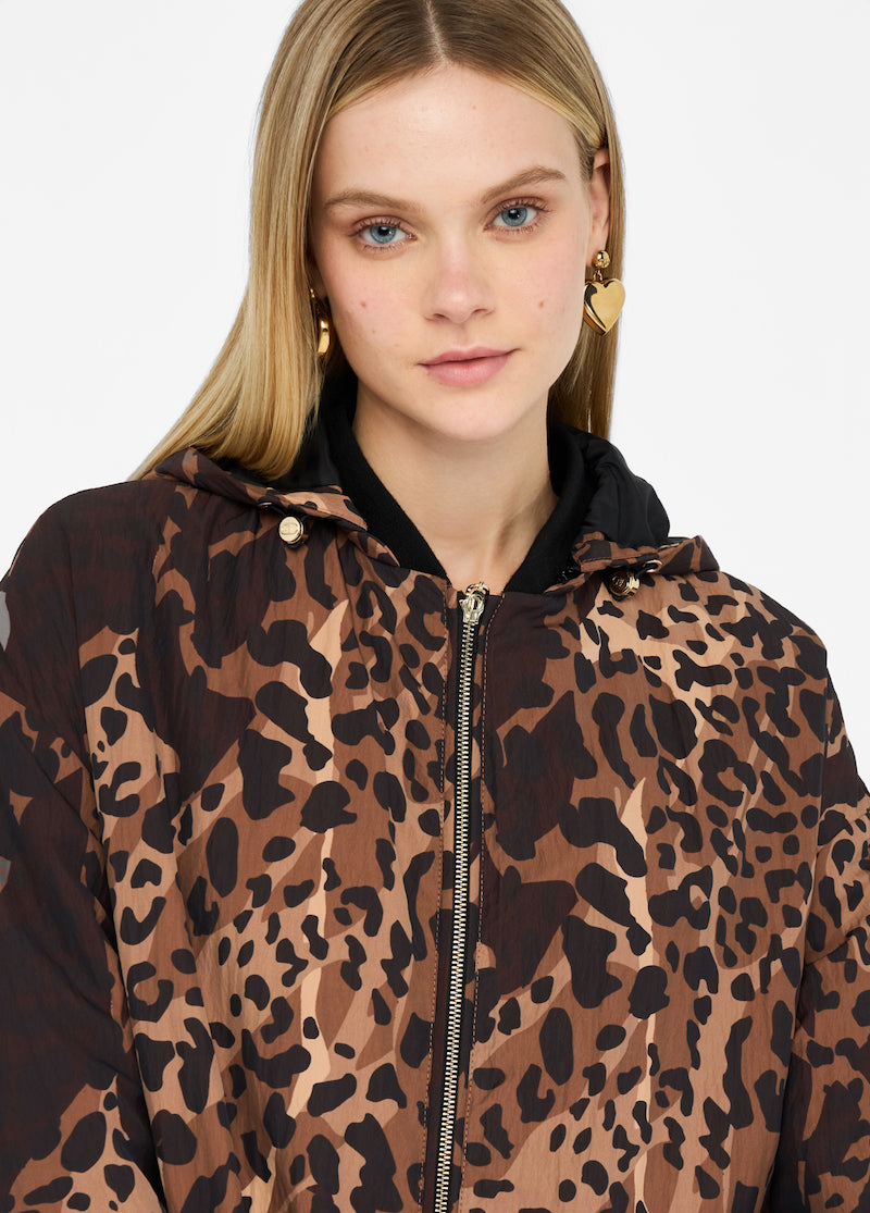 Veste en nylon imprimé animalier Liu Jo