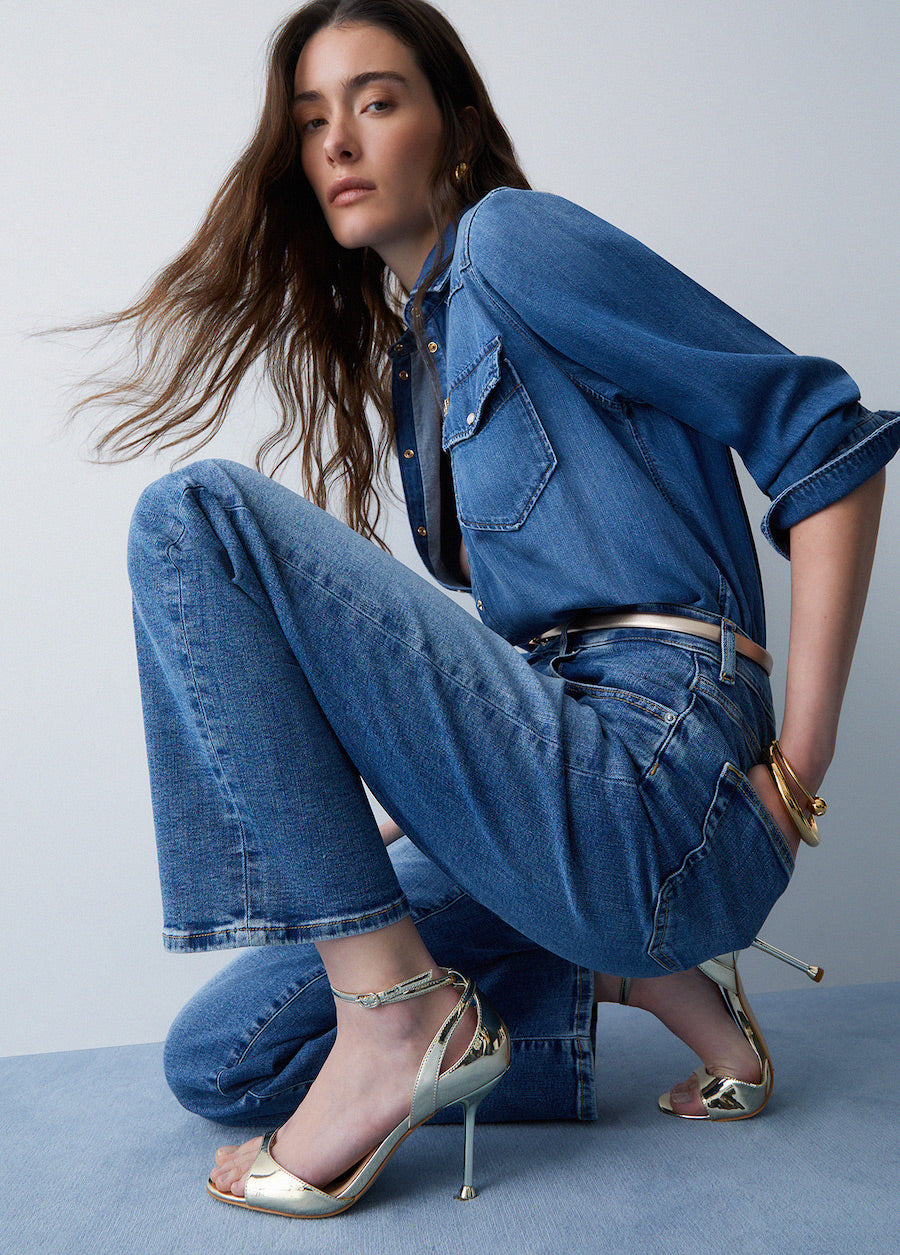 Jeans droit pour femme de chez Liu jo