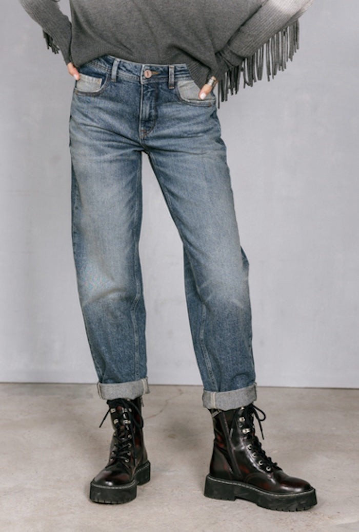 Jeans boyfriend pour femme de chez Freeman