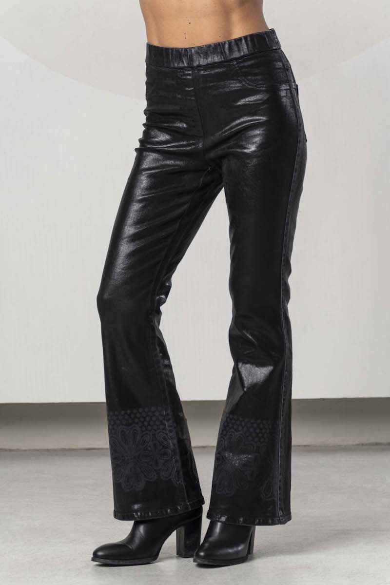 Jegging noir délavé Elisa Cavaletti