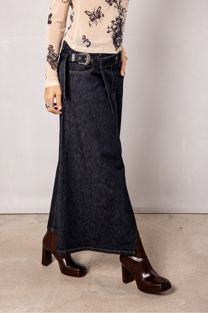Jupe portefeuille asymétrique Freeman T
