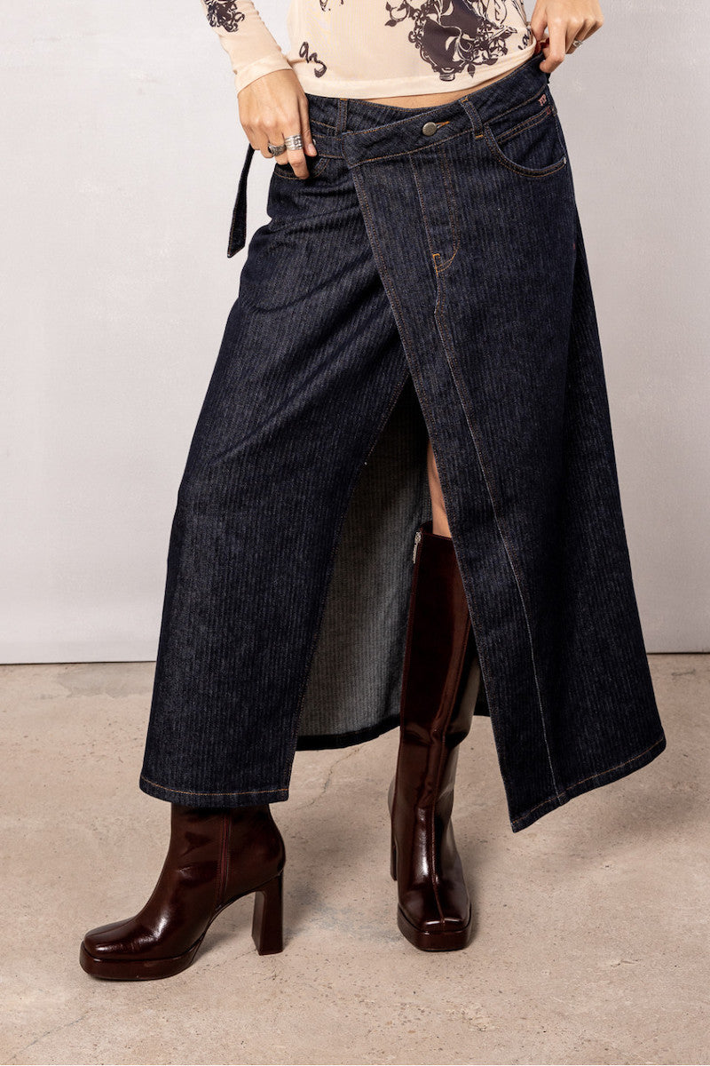 Jupe portefeuille asymétrique Freeman T