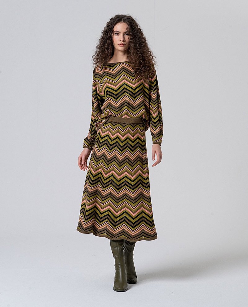 Jupe midi en maille Surkana