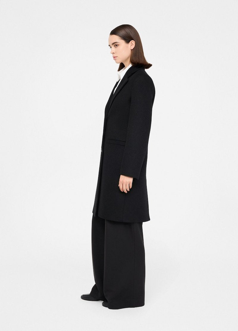 Manteau Liu Jo en drap de laine noir
