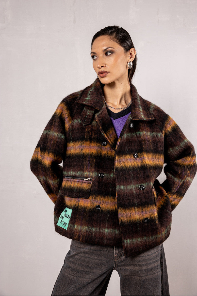 Manteau court en laine Freeman T Porter