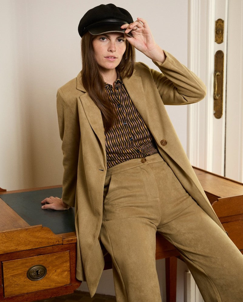 Manteau femme façon peau de chez Surkana