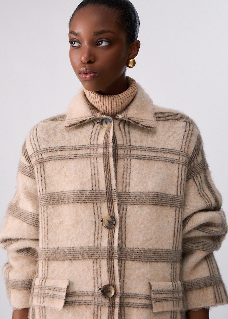 Manteau en tricot brossé Liu Jo