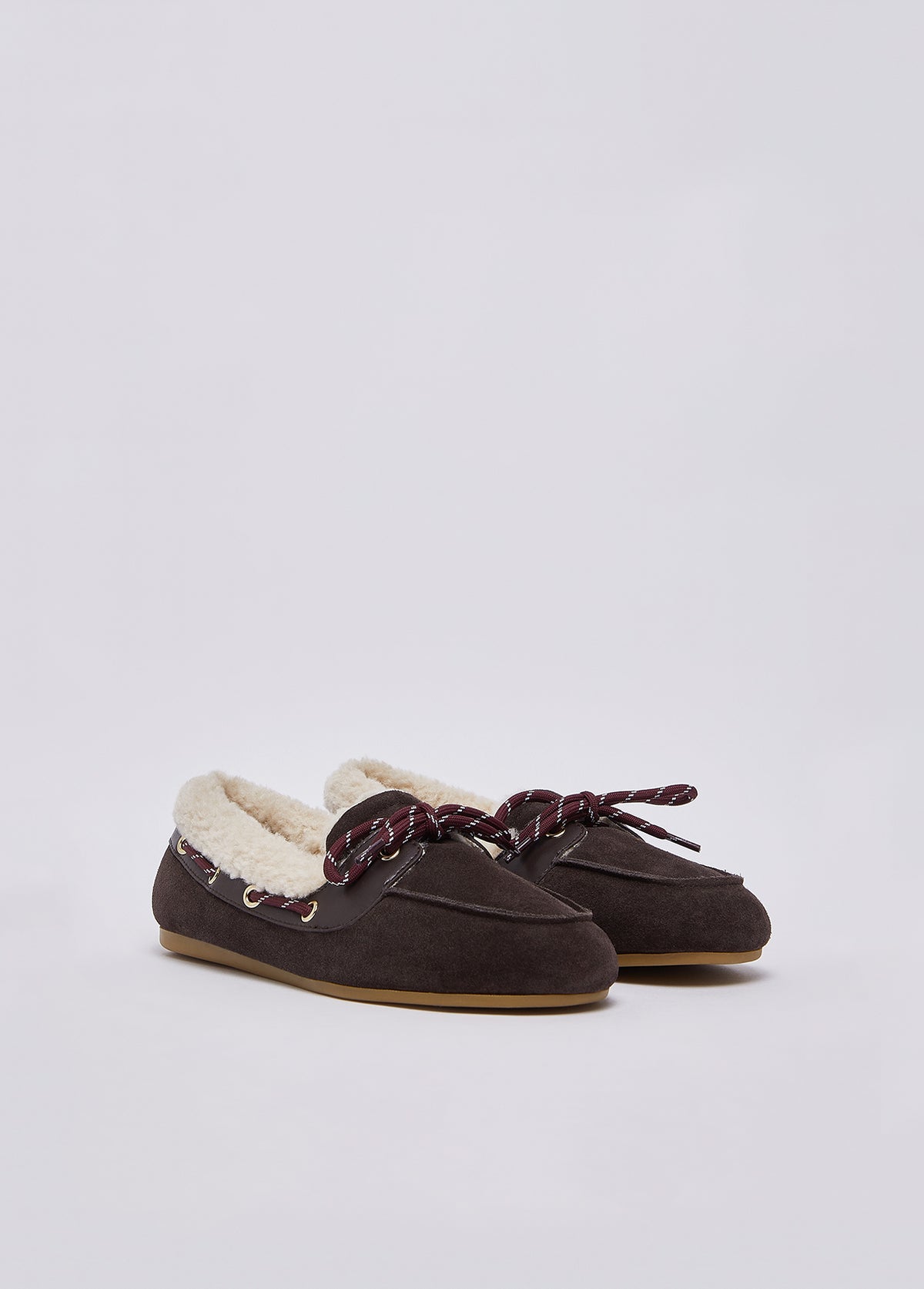 Mocassins femme Liu Jo SF6047 moka en daim doublés chauds