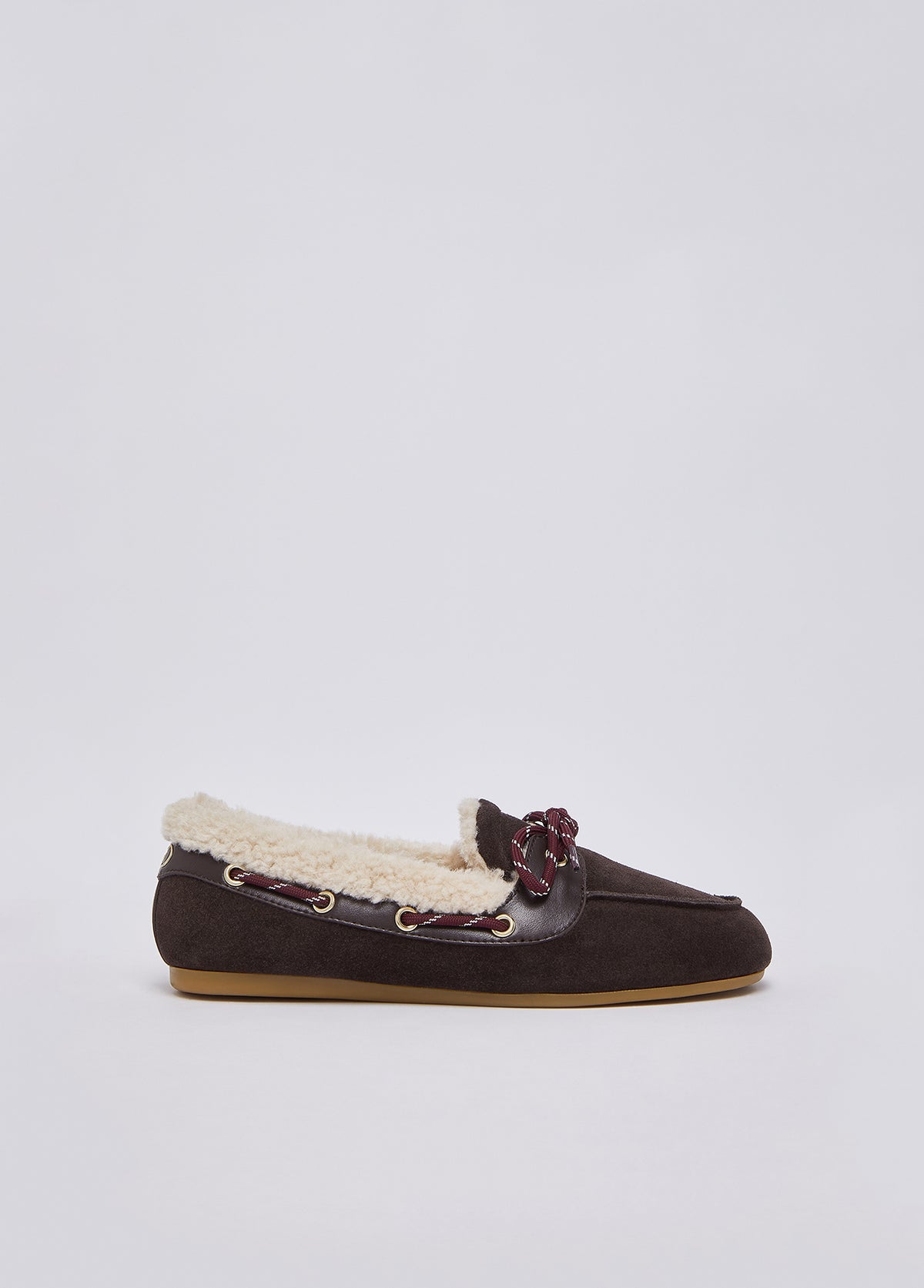 Mocassins femme Liu Jo SF6047 moka en daim doublés chauds