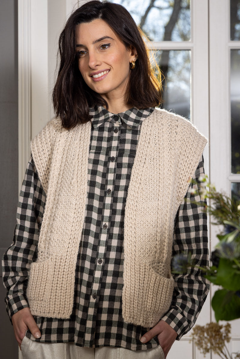 Gilet femme en maille O'MER