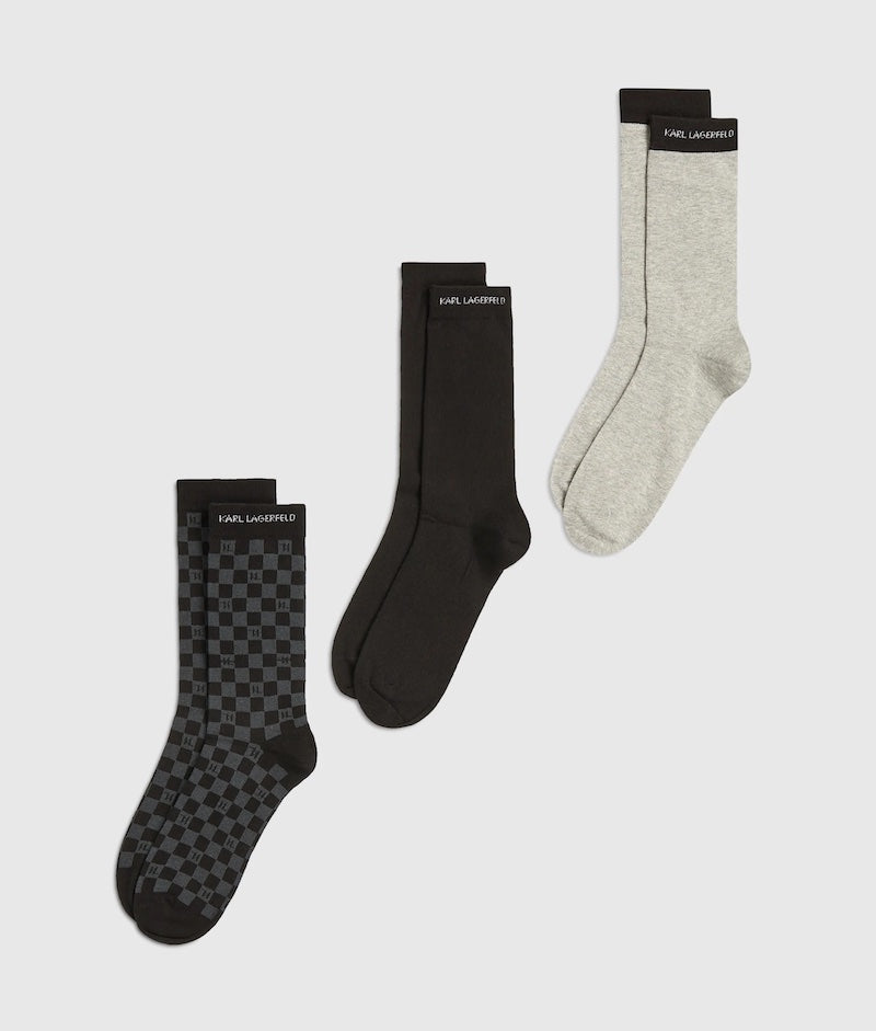 Lot de 3 paires de chaussettes homme Karl Lagerfeld B4M47027 284