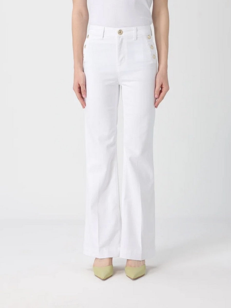 Pantalon marin blanc évasé Liu Jo