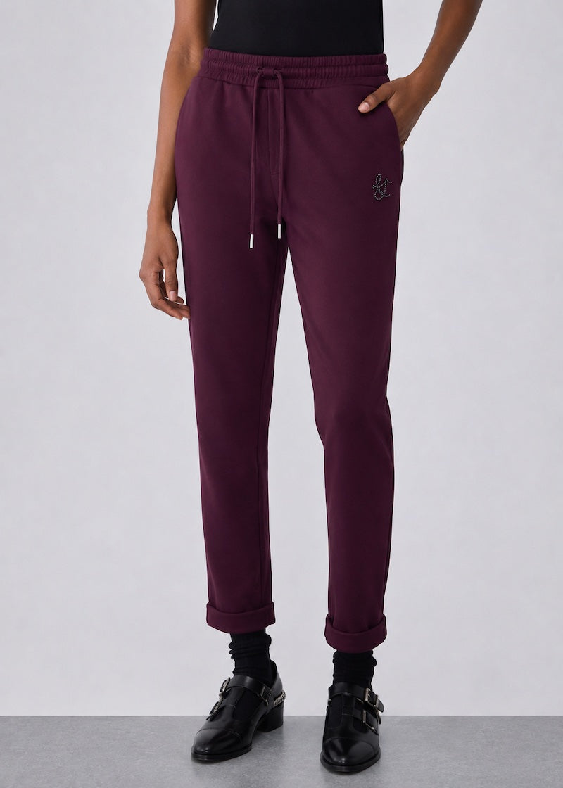 Pantalon Liu Jo sport aubergine