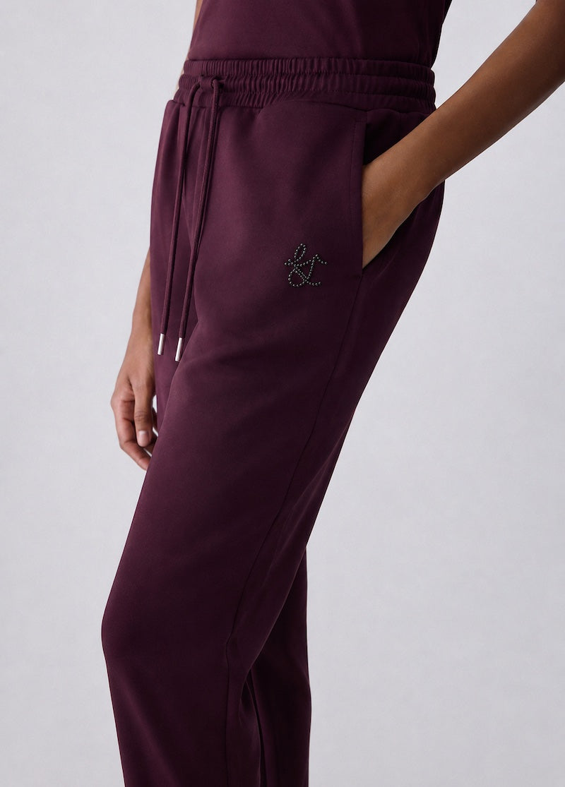 Pantalon Liu Jo sport aubergine