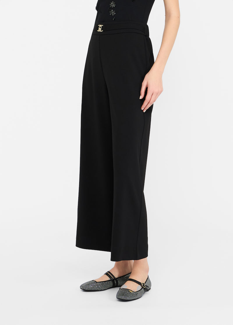 Pantalon cropped noir Liu Jo