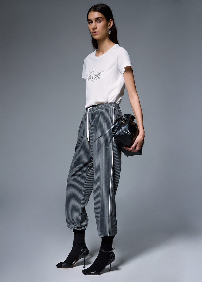 Pantalon femme à rayures de chez Liu Jo