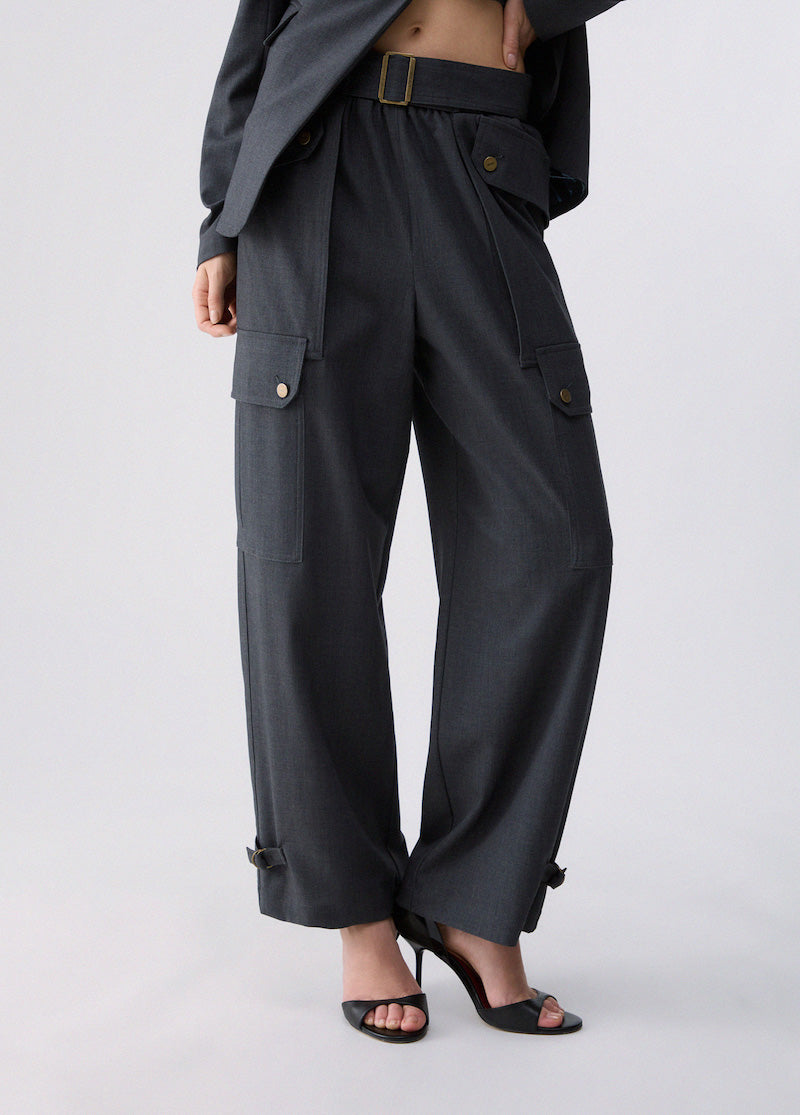 Pantalon cargo en flanelle Liu Jo
