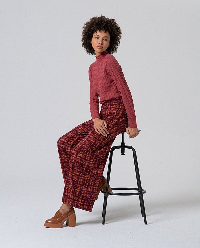 Pantalon femme en viscose recyclée Surkana