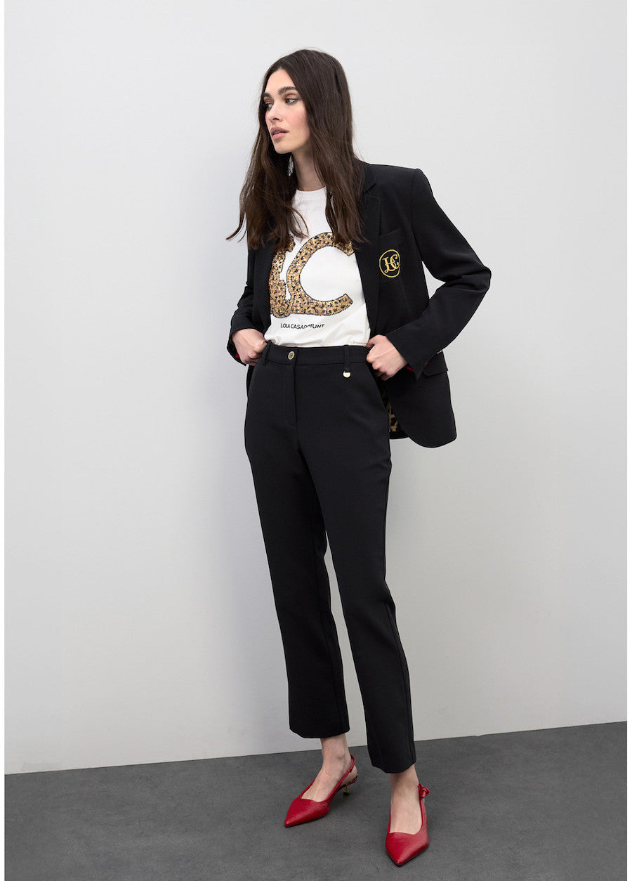 Pantalon habillé noir Lola Casademunt