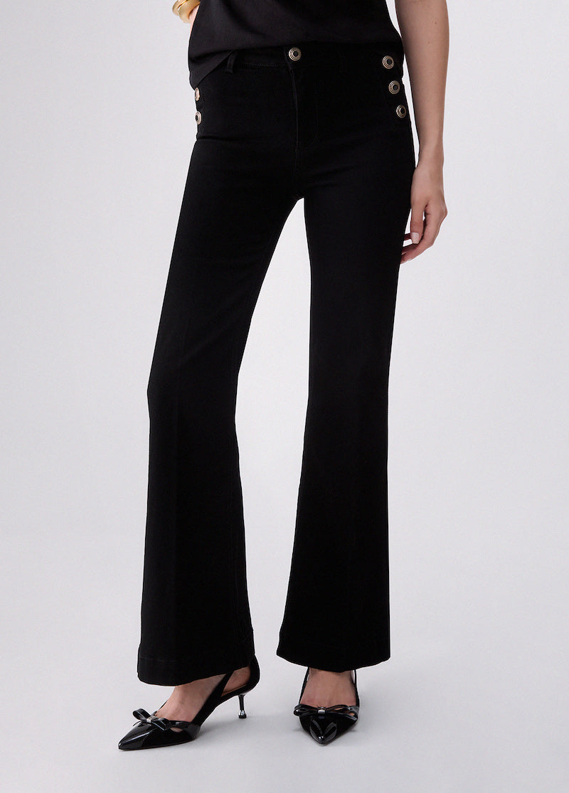 Jeans noir coupe flare Liu Jo