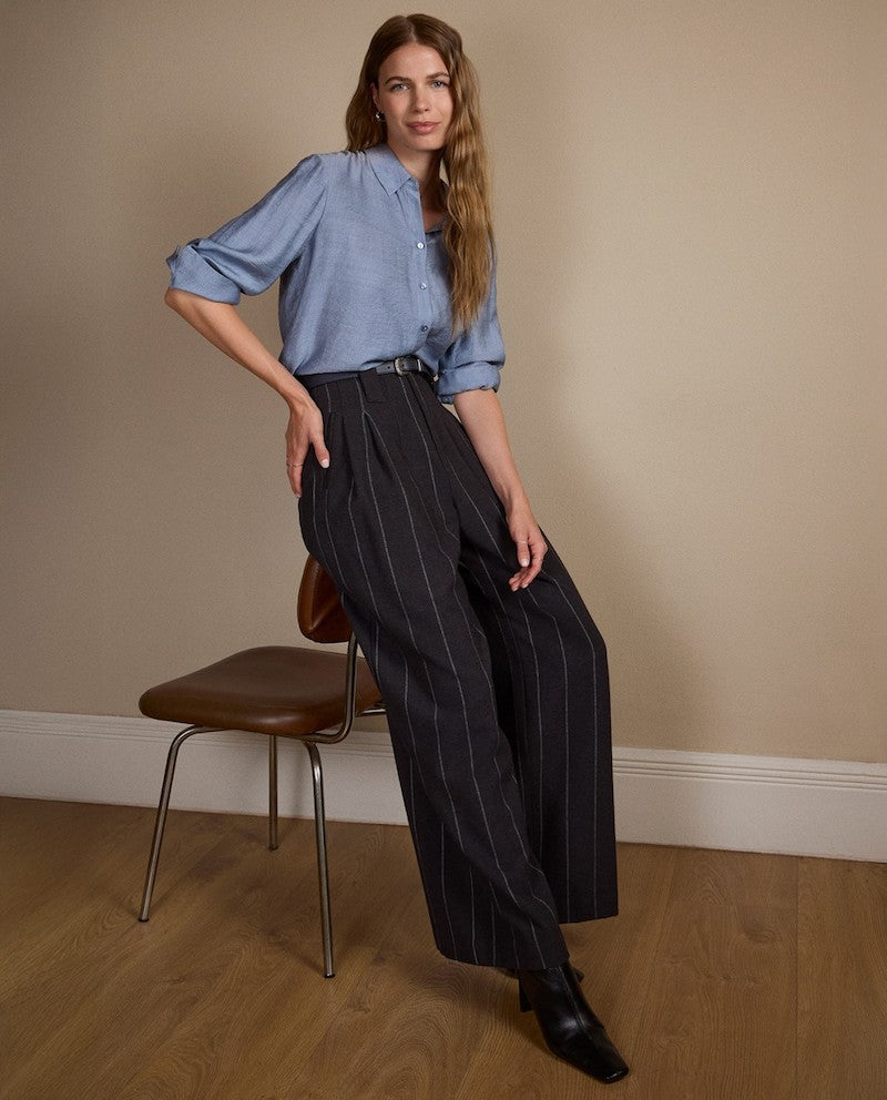 Pantalon large à rayures Surkana