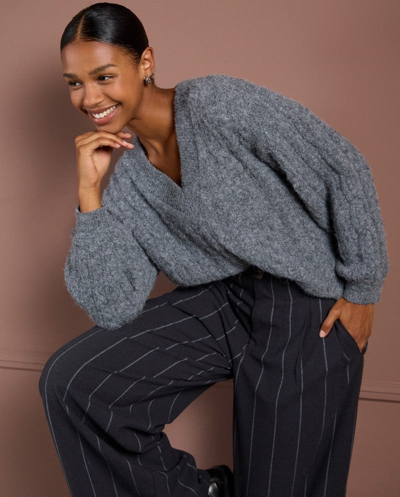 Pantalon large à rayures Surkana