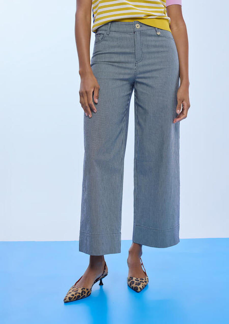 Pantalon rayé en sergé Lola Casademunt
