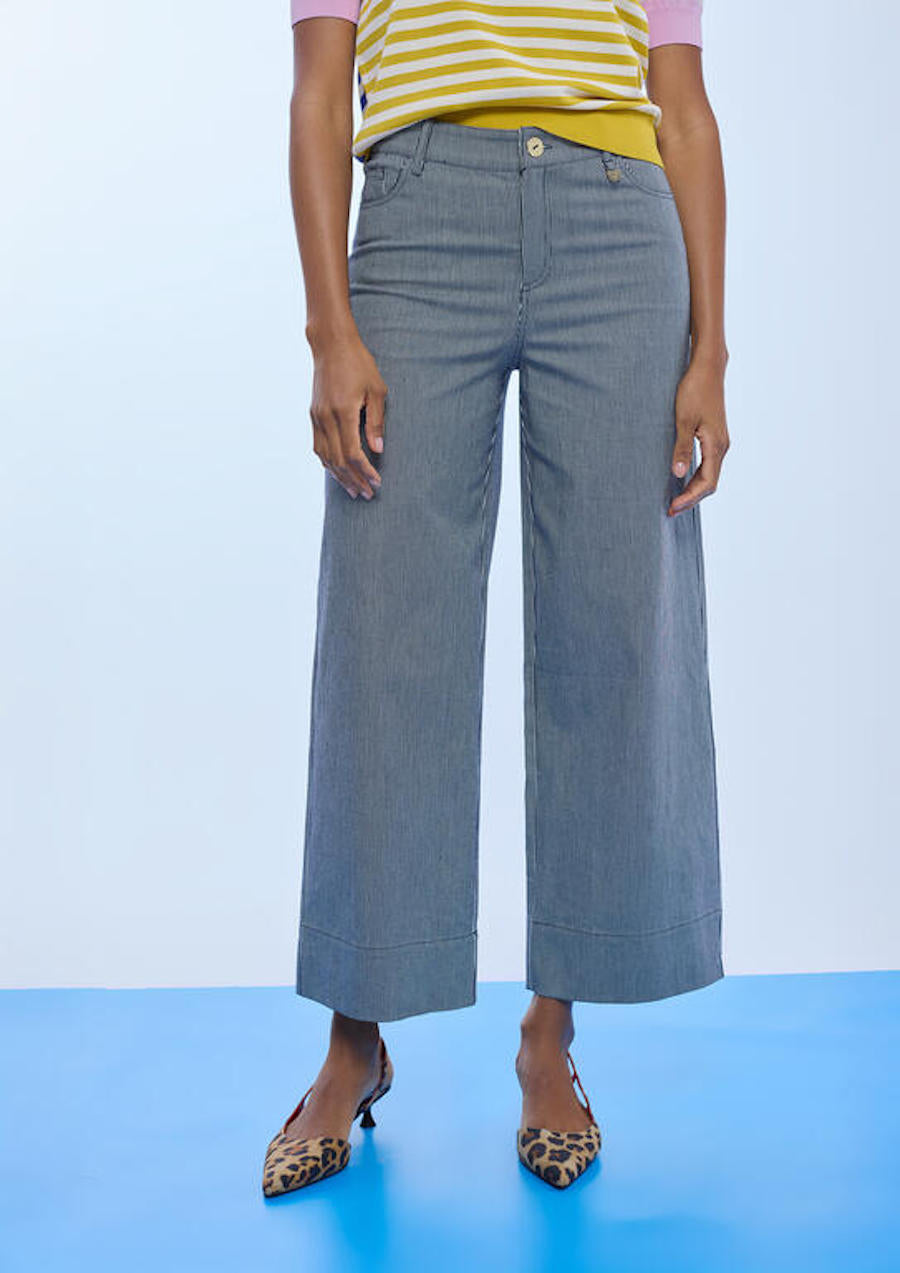 Pantalon rayé en sergé Lola Casademunt