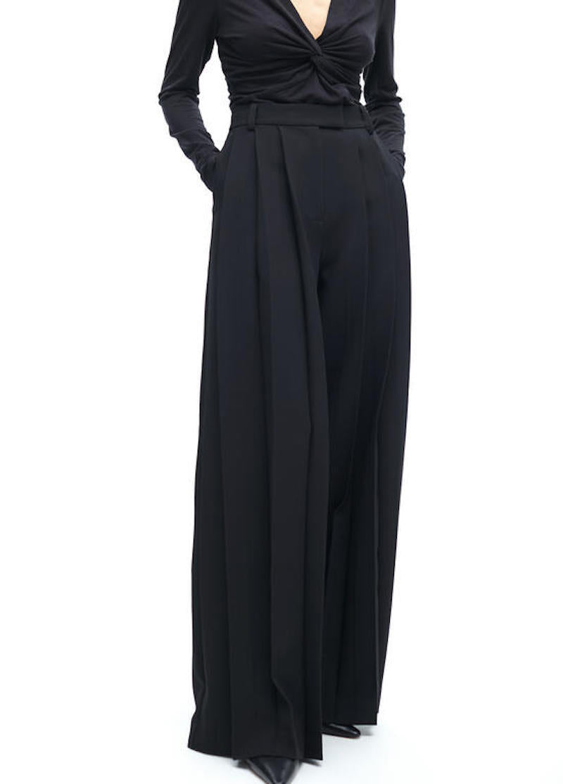 Pantalon large plissé Maité by Lola