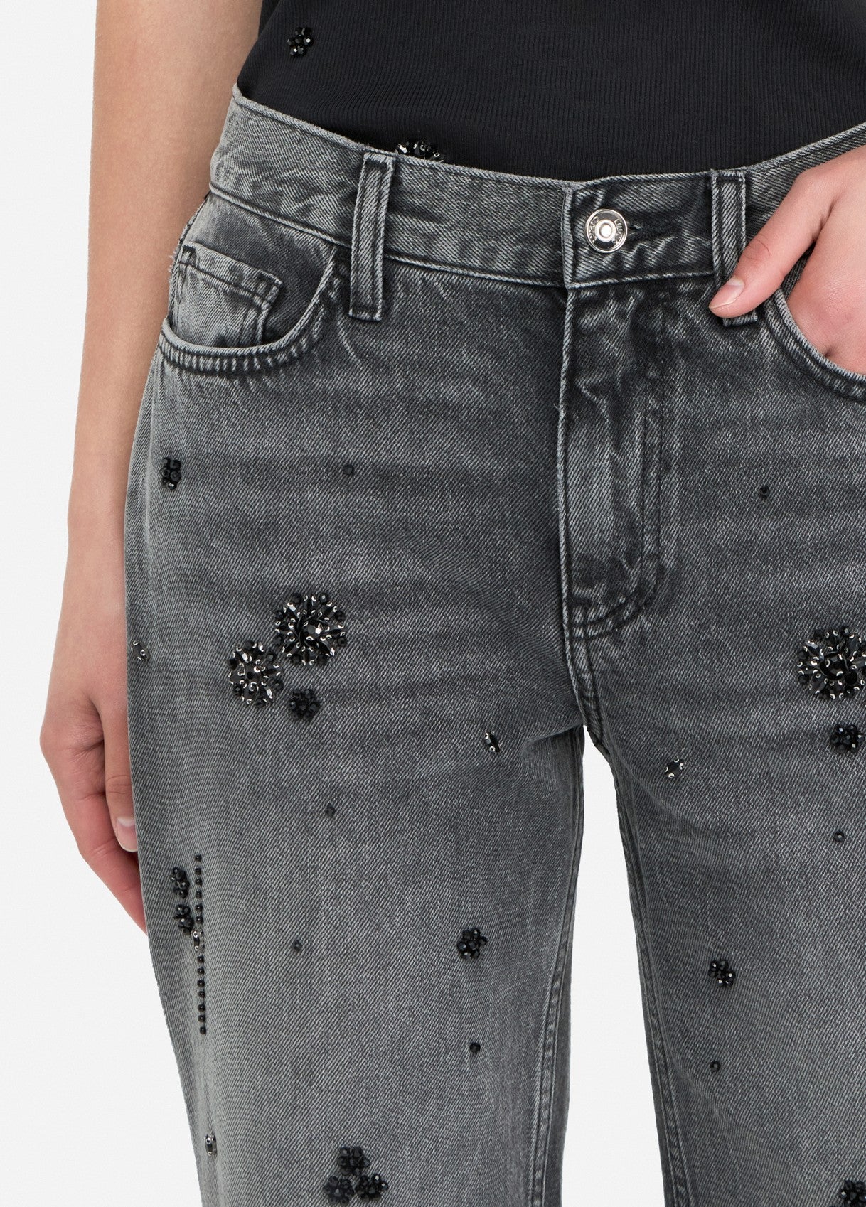 Jeans cropped en toile de coton Liu Jo