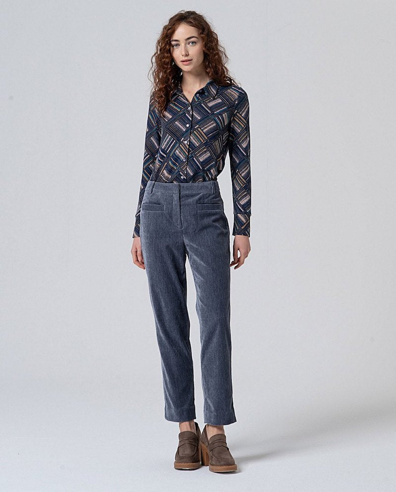 Pantalon court en velours Surkana