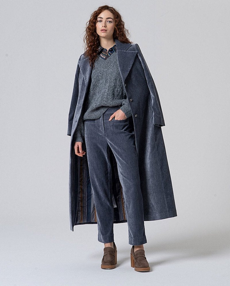 Pantalon court en velours Surkana