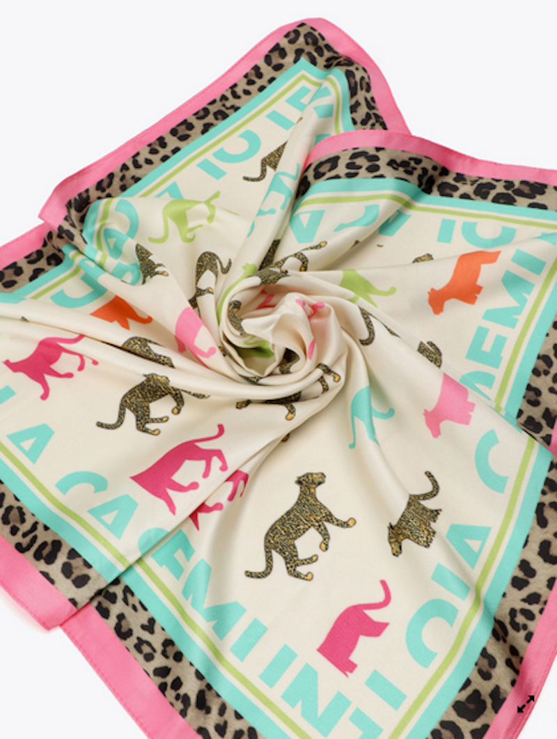 Petit foulard en satin coloré Lola Casademunt
