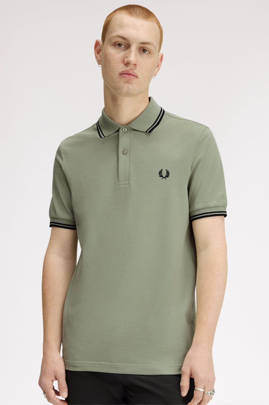 Polo Fred Perry coton piqué M3600 S23 vert clair
