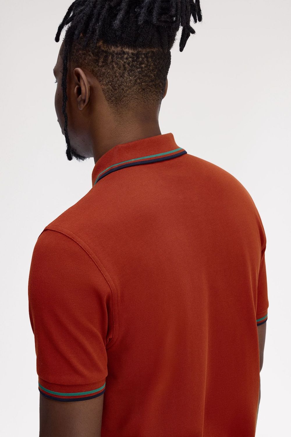 Polo emblémétique Fred Perry rouge brulé