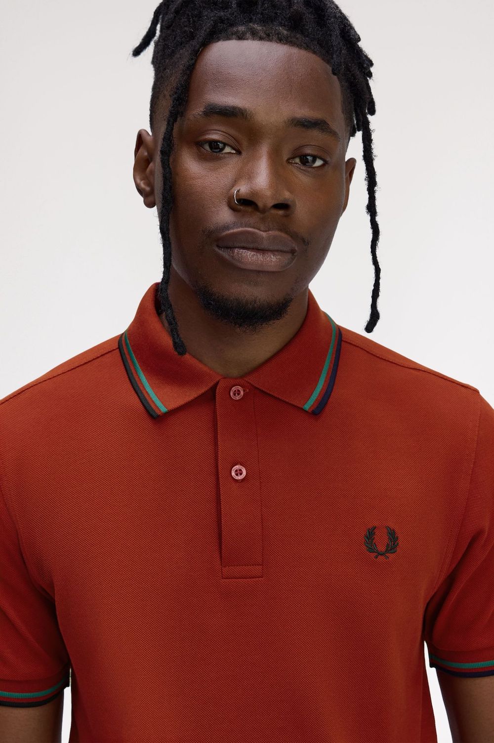 Polo emblémétique Fred Perry rouge brulé