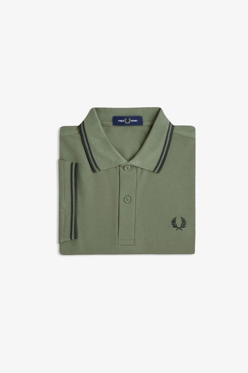 Polo piqué Fred Perry en kaki