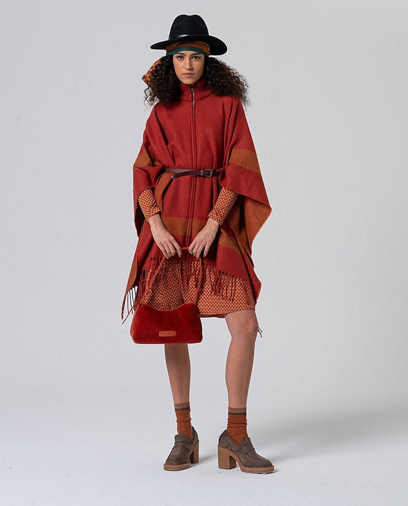 Poncho femme à fermeture Surkana