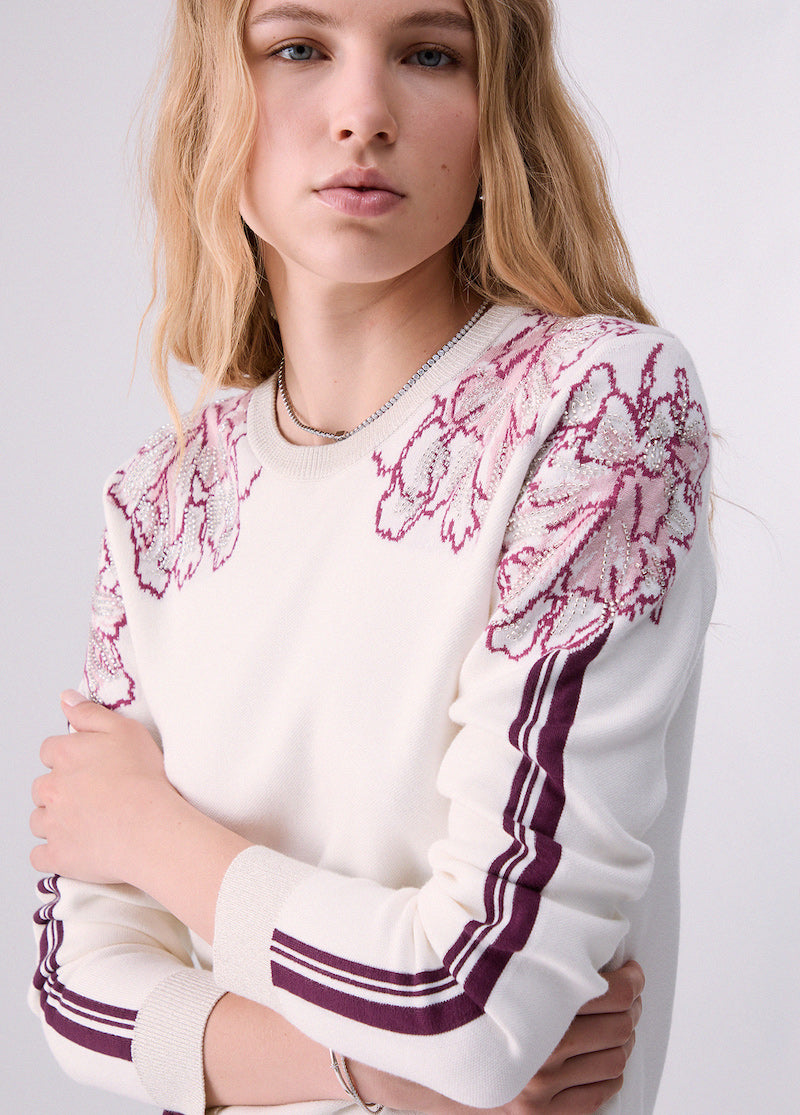 Pull Liu Jo sport avec broderie floral