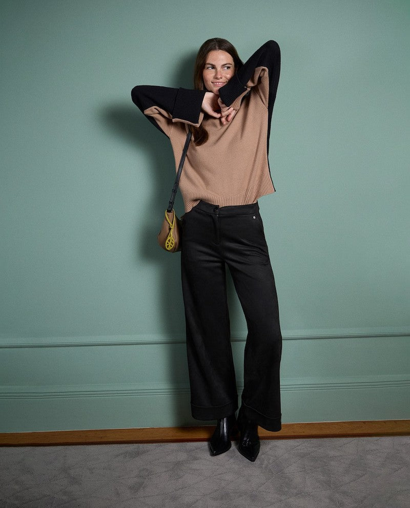 Pull femme avec col montant Surkana